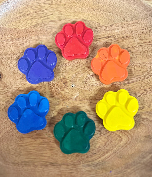*Hunter's Creation* Paw Print Crayons